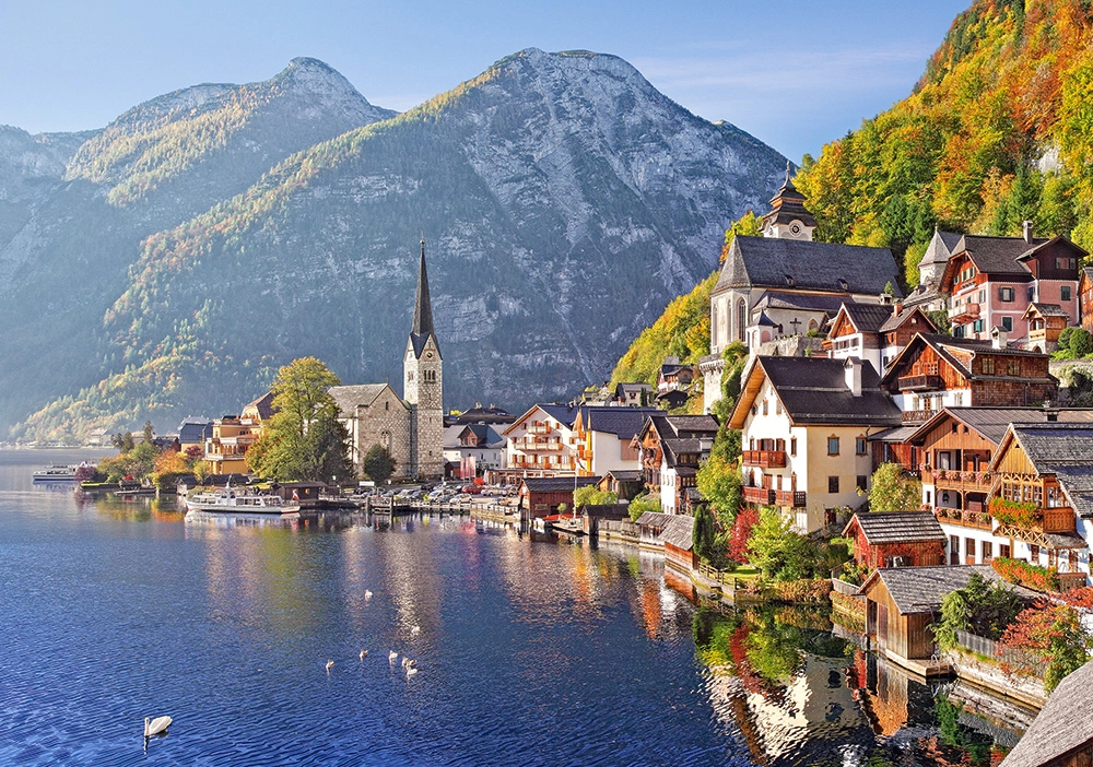 Puzzle 500 elementów. Hallstatt, Austria - Puzzle