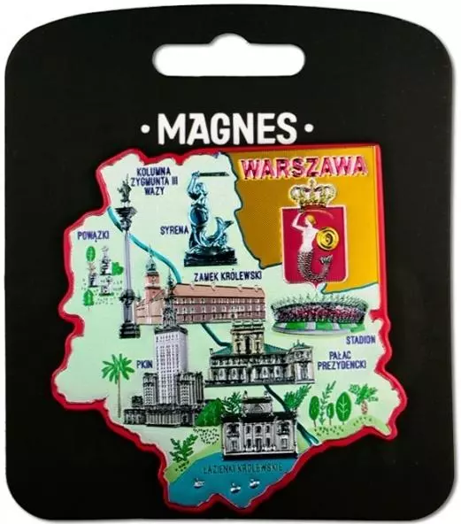 Magnes I love Poland Warszawa ILP-MAG-A-WAR-29 - Papiernicze i szkolne