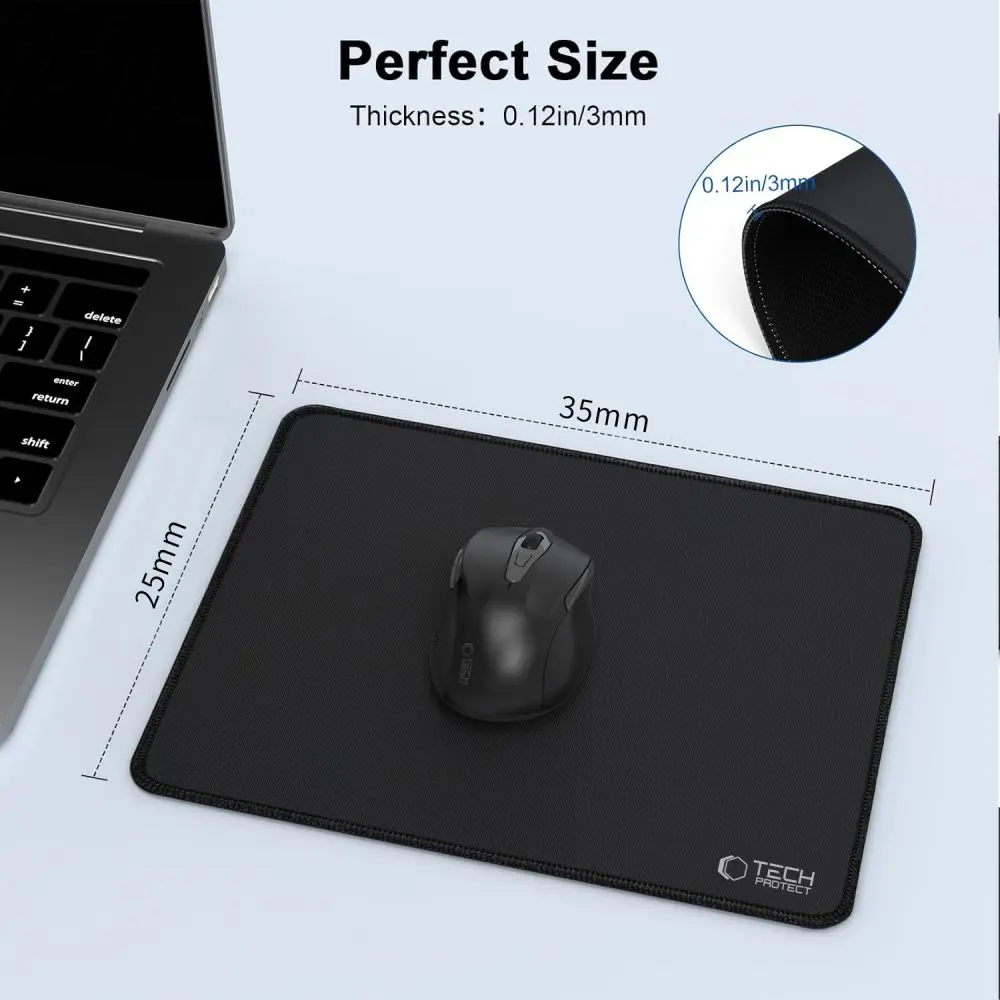 Tech-Protect A100 Mouse Pad 35 x 25CM Black - Elektronika i akcesoria