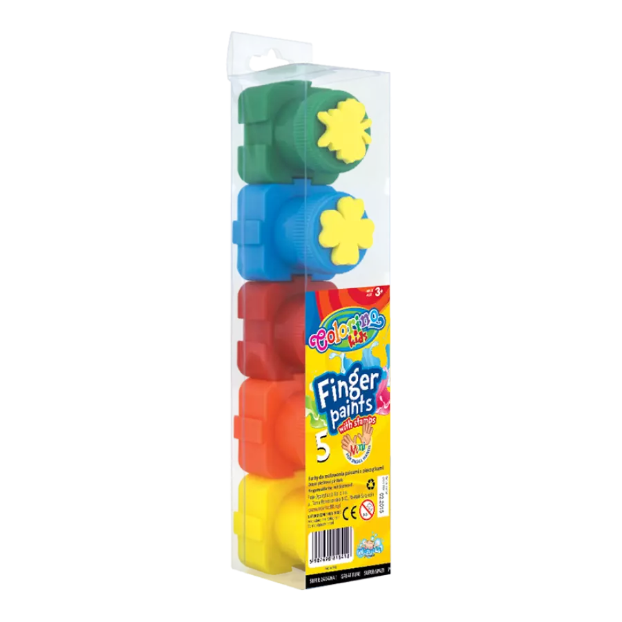 FARBY COLORINO KIDS DO MALOWANIA PALCAMI 5 KOLORÓW - Papiernicze i szkolne