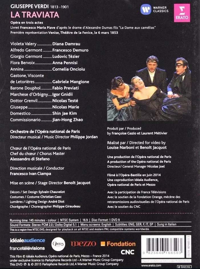 Verdi. La Traviata, DVD - Muzyka