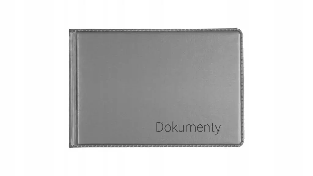 Okładka na dokumenty małe silver - Książki