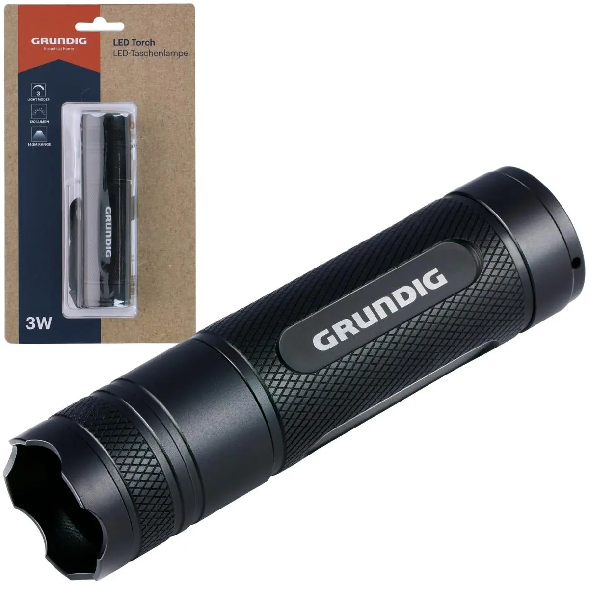 Latarka Lampa Camping Grundig 3W 120LM - Elektronika i akcesoria