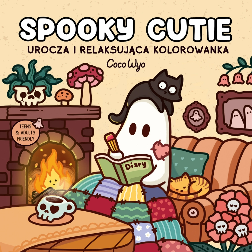 Spooky Cutie. Urocza i relaksująca kolorowanka - Książki