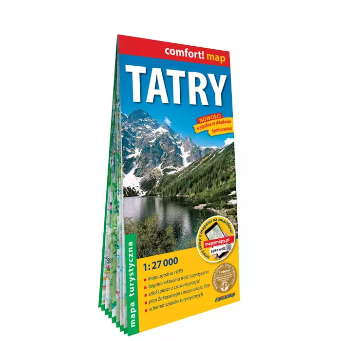 TATRY LAMINOWANA MAPA TURYSTYCZNA 1:27 000 - Książki