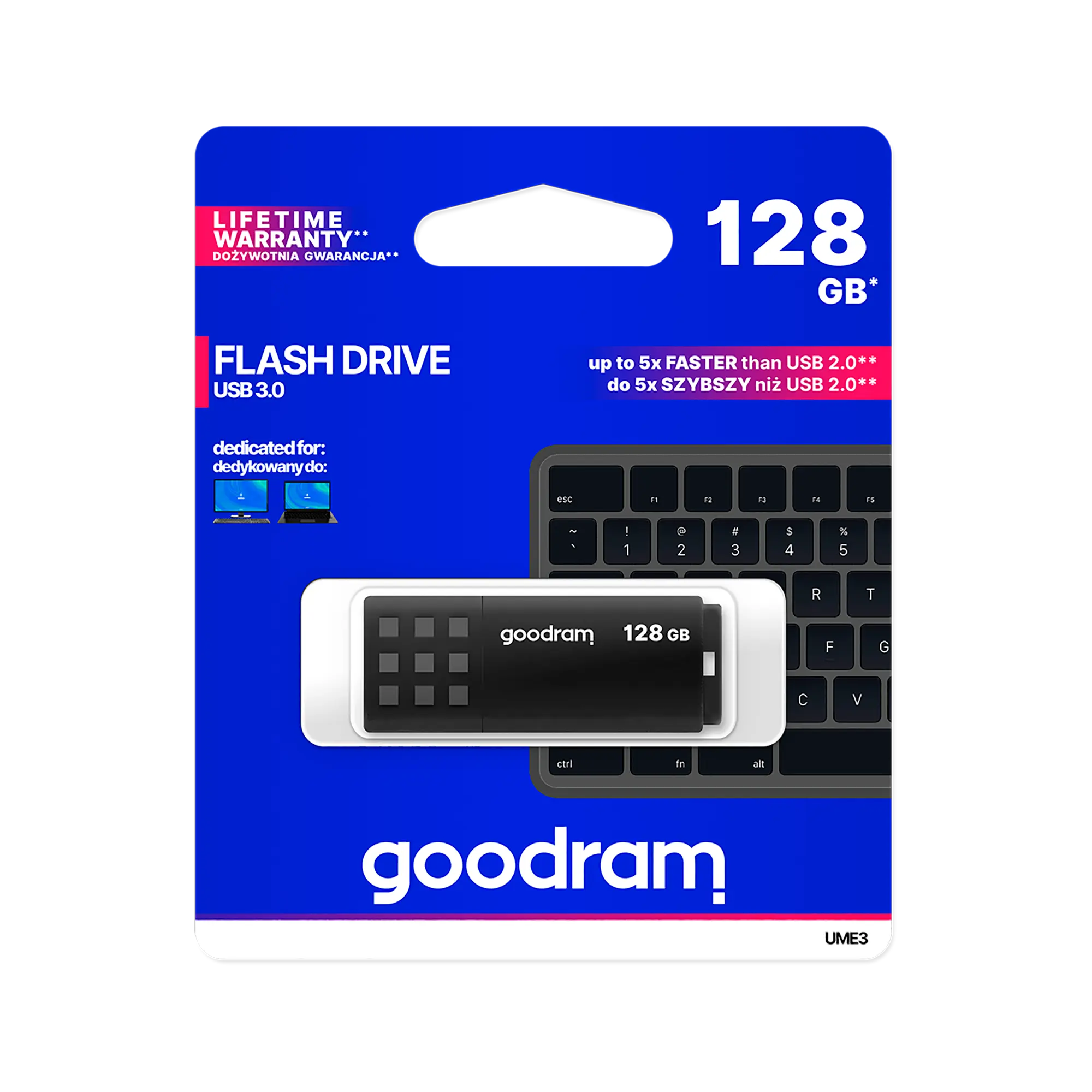 Pendrive Goodram USB 3.2 128GB czarny - Elektronika i akcesoria