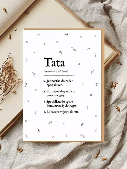 Karnet dla taty, definicja taty - Papiernicze i szkolne
