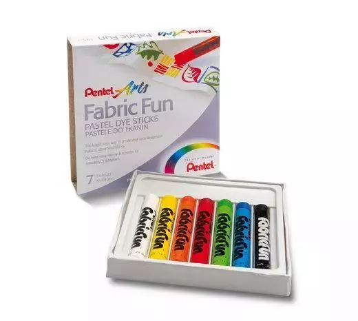 Kredki Pastele do tkanin 7 kolorów PENTEL - Papiernicze i szkolne
