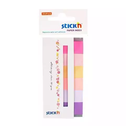 Zakładki indeksujące papierowe Neon Spring, mix 6 kolorów - Papiernicze i szkolne