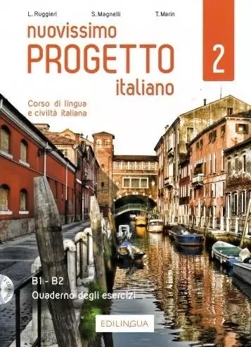 Język włoski. Nuovissimo Progetto italiano 2. Corso di lingua e civilta italiana. Quaderno degli esercizi B1-B2. Ćwiczenia + CD - Książki