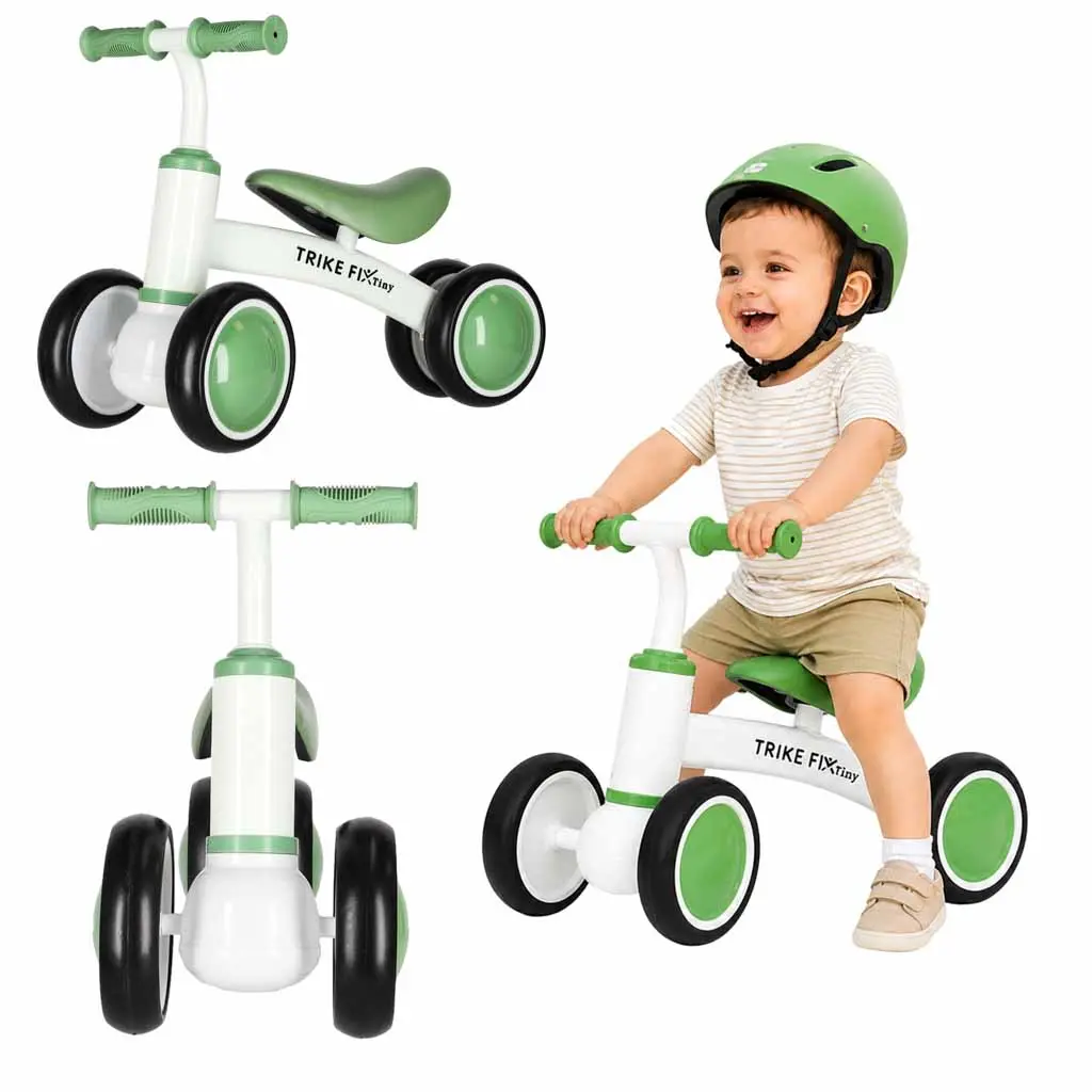 Rowerek biegowy Trike Fix Tiny V2 rower jeździk zielony - Mama i dziecko
