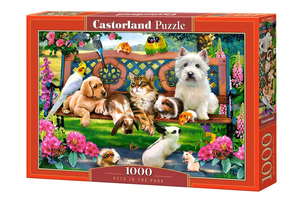 Puzzle 1000 elementów. Zwierzęta w parku - Puzzle