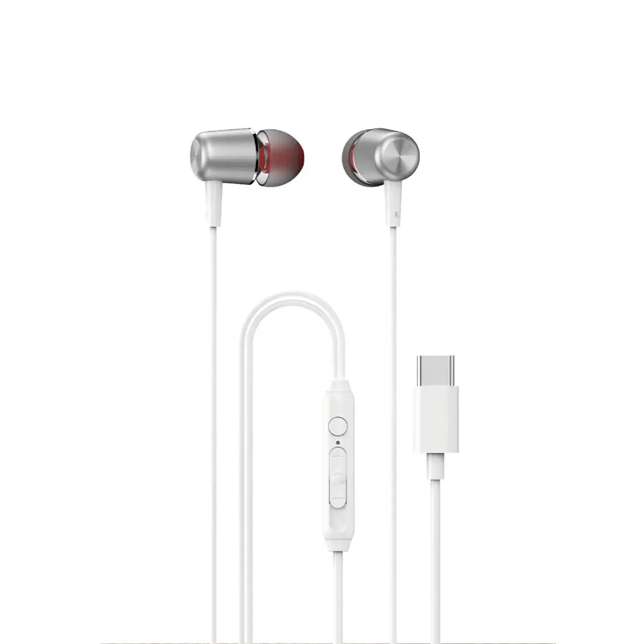 Słuchawki Dudao X1PROT douszne przewodowe USB-C 1.2 m - białe - Elektronika i akcesoria