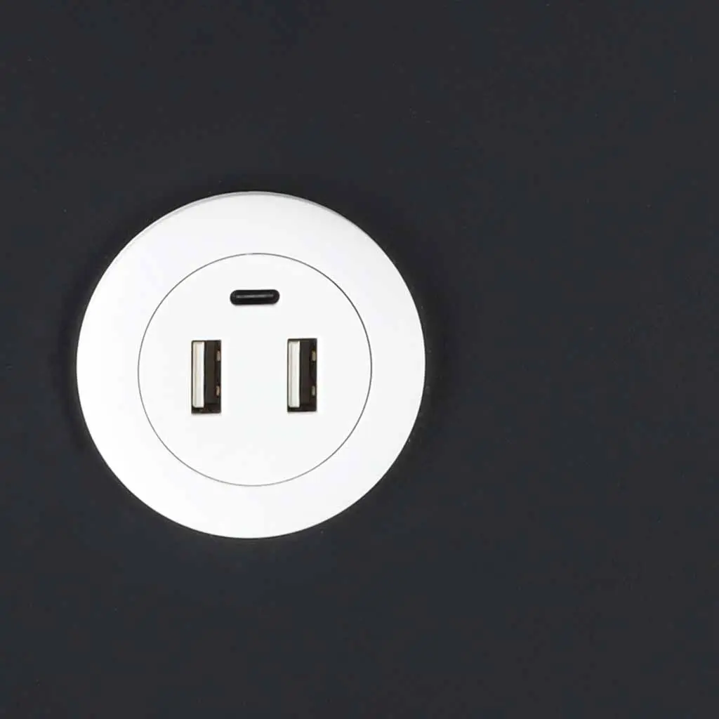 Szafka nocna inteligentna zamek na odcisk palca ładowanie indukcyjne czarna - Elektronika i akcesoria