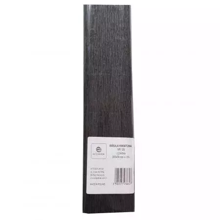 Krepina premium 120 czarny 200x50 cm INTERDRUK - Papiernicze i szkolne