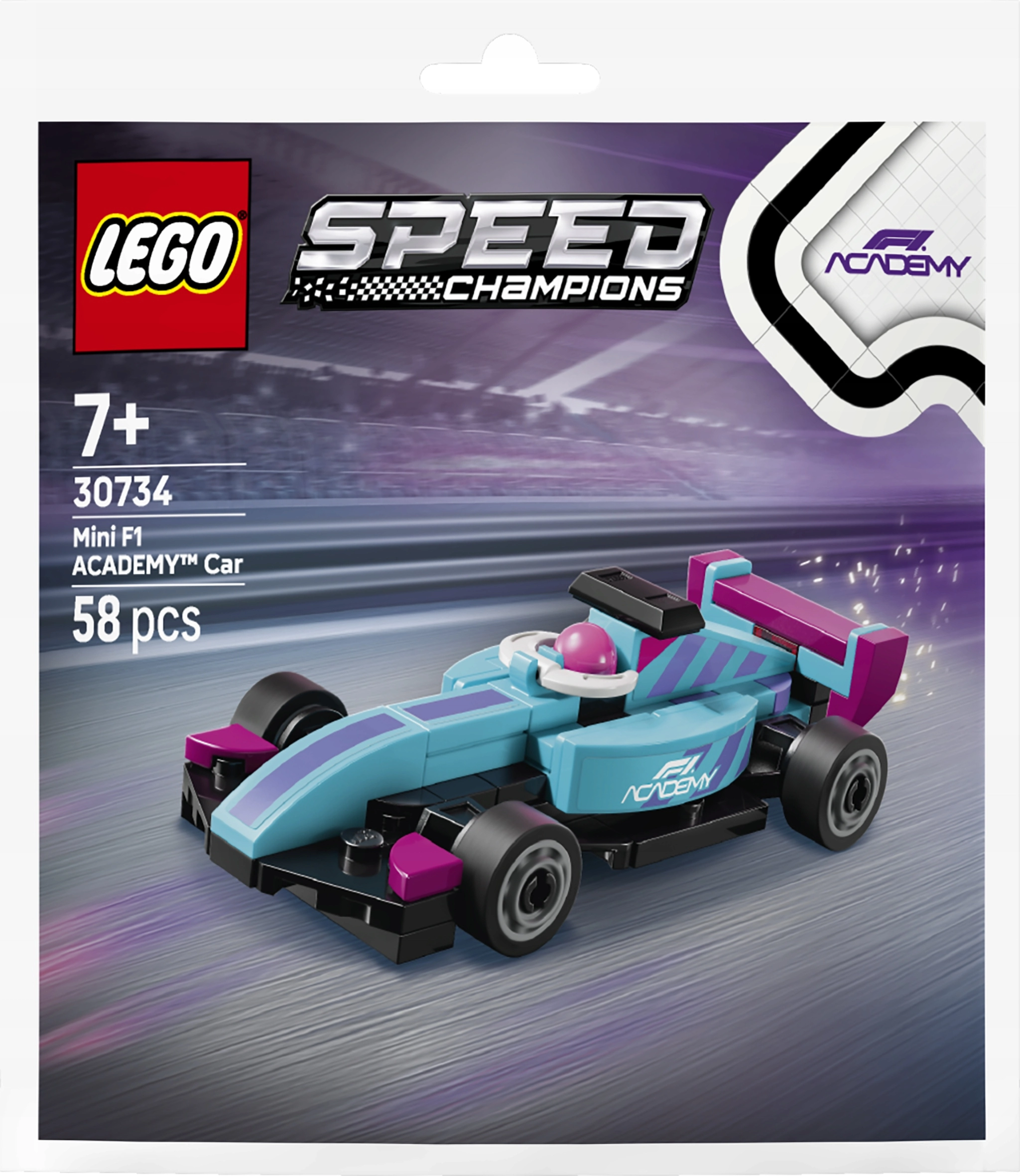 LEGO Speed Champions Mały bolid F1 ACADEMY 30734 - Zabawki