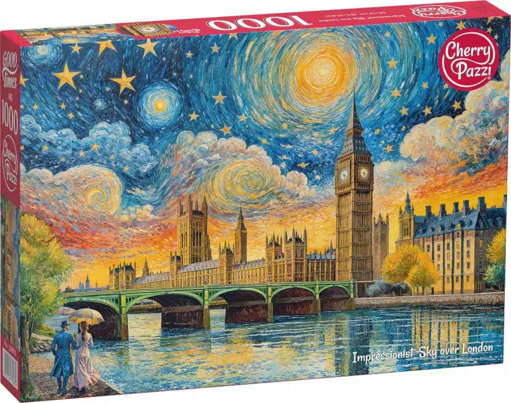 Puzzle 1000 elementów. Impresjonistyczne niebo nad Londynem 30885 - Puzzle