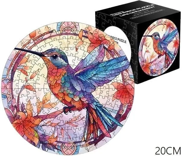 Puzzle 168el Witraż. Ptak - Puzzle