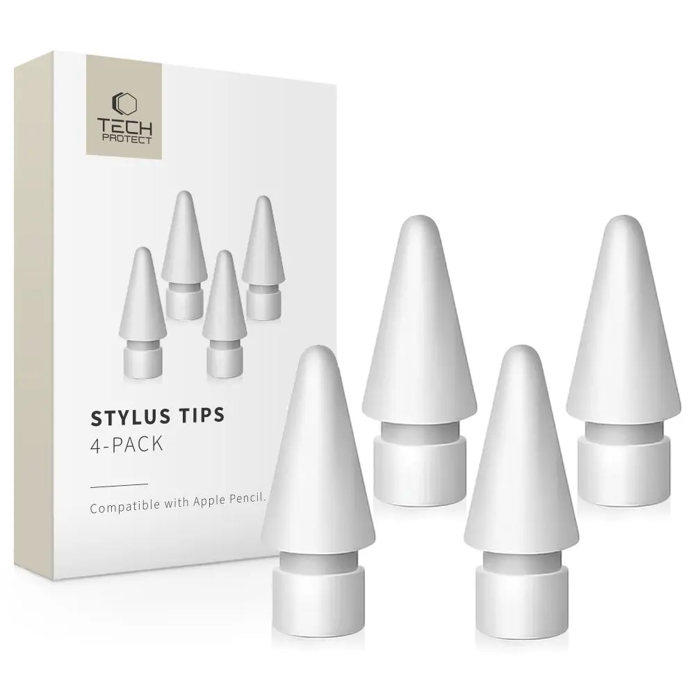 Tech-Protect Stylus Tips 4-Pack Apple Pencil White - Elektronika i akcesoria