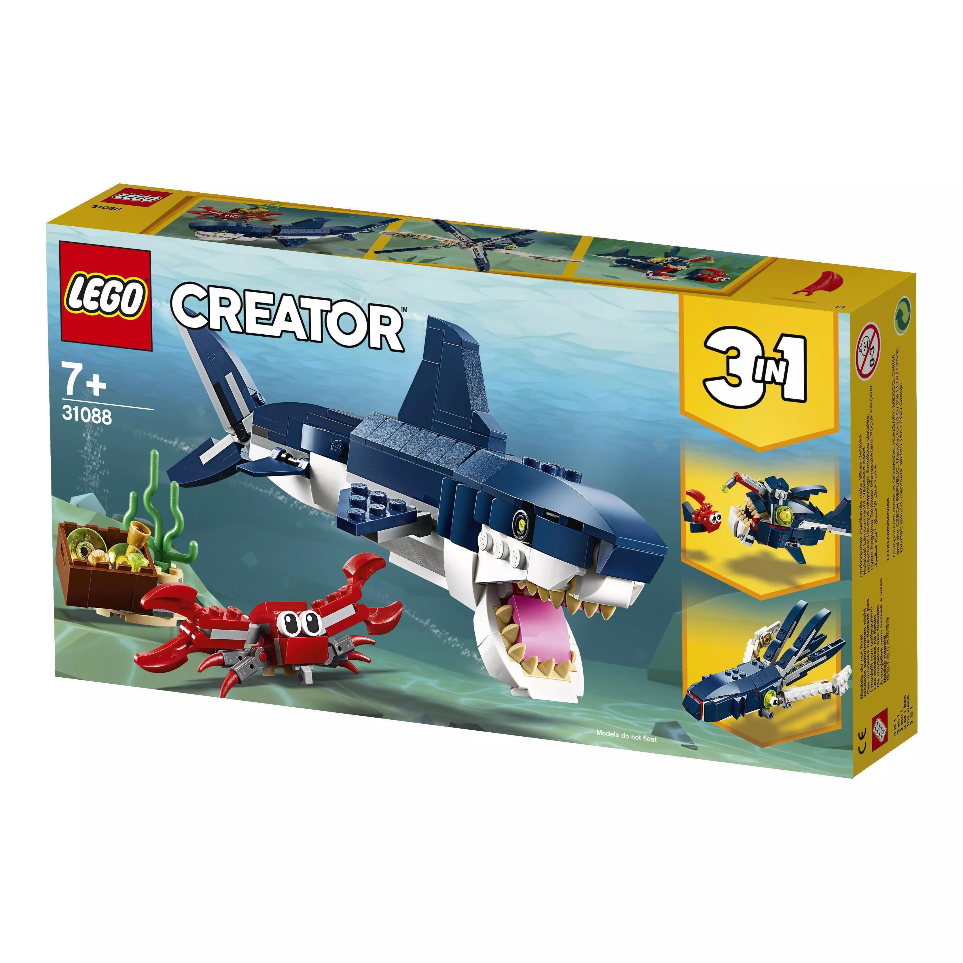LEGO Creator 3 w 1 Morskie stworzenia 31088 - Zabawki