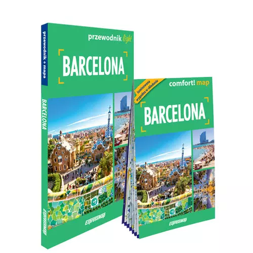 Barcelona light przewodnik + mapa - Książki