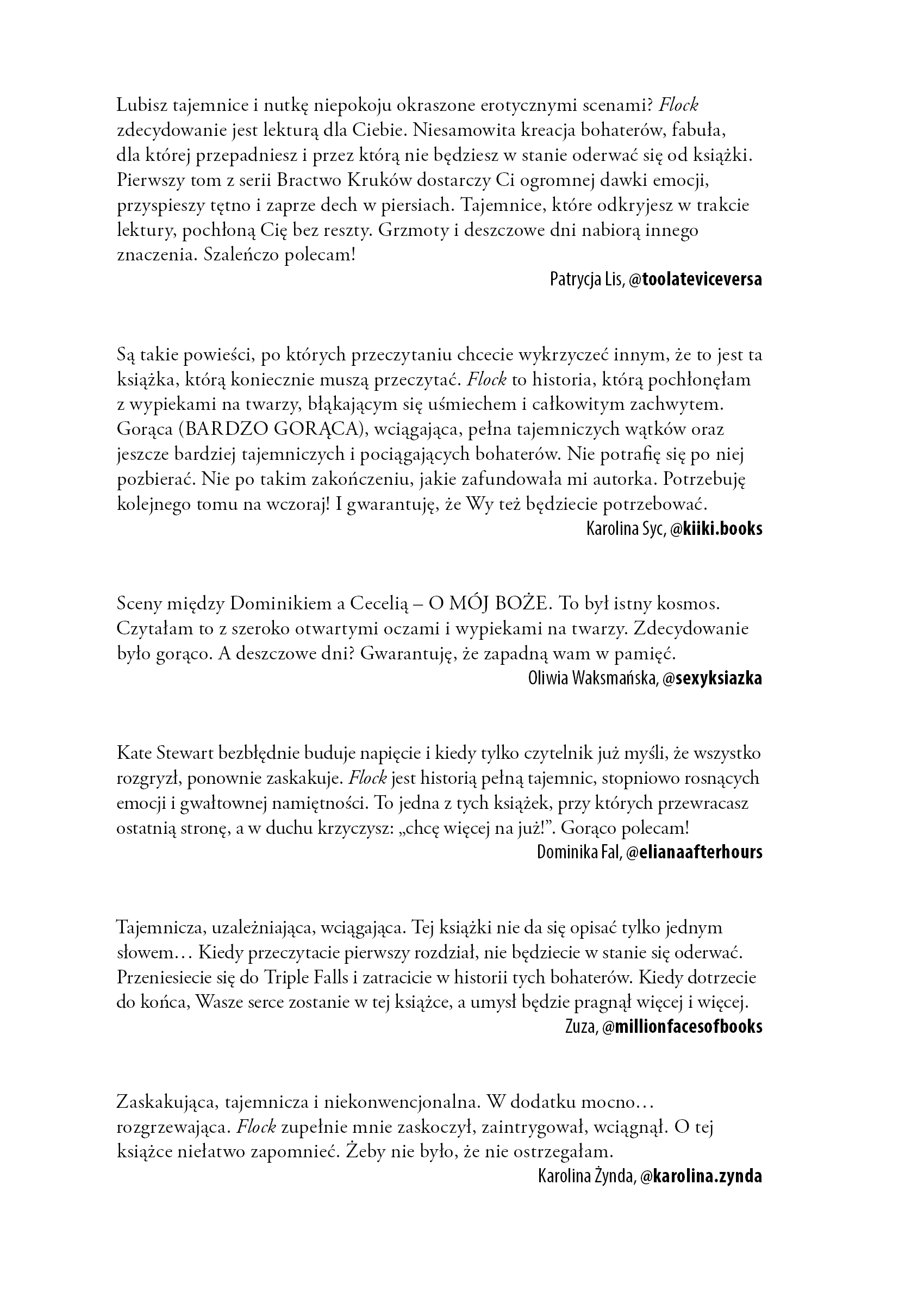 Flock - Książki