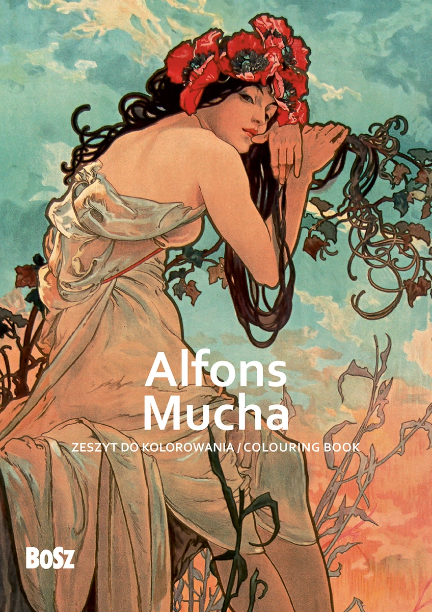 Alfons Mucha - zeszyt do kolorowania. Alfons Mucha - zeszyt do kolorowania - Książki