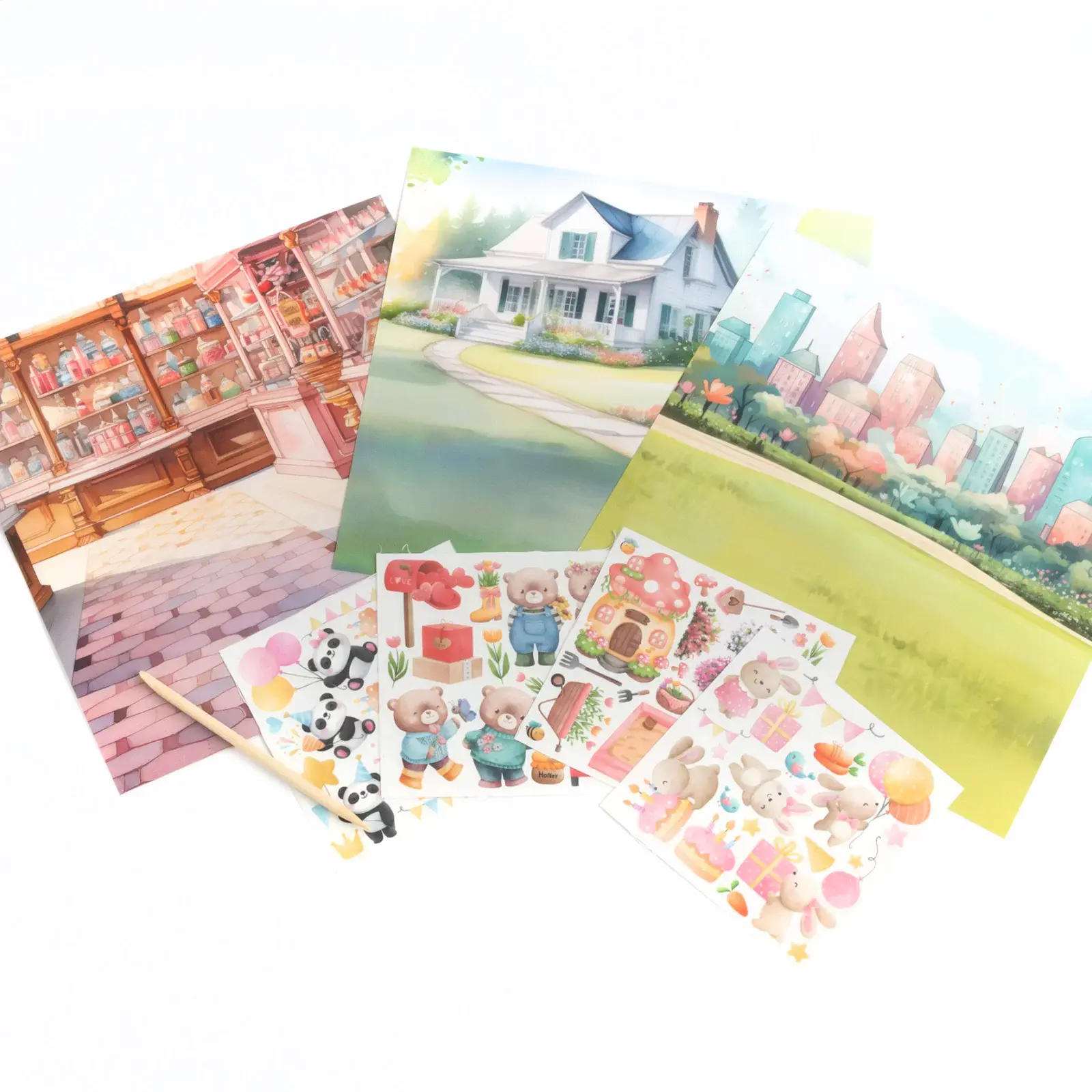 Kalkomania. Bajkowy świat - Zabawki