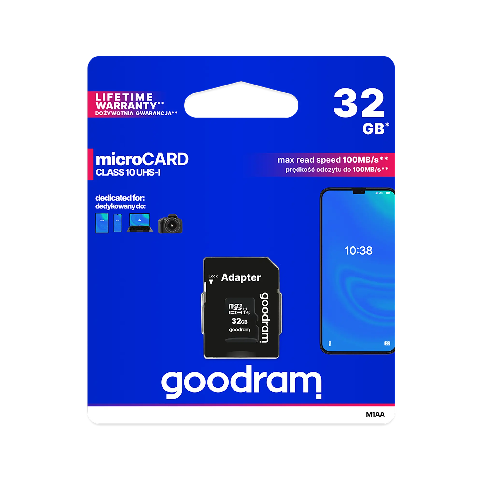 Karta pamięci microSD 32GB UHS-I Goodram z adapterem - Elektronika i akcesoria