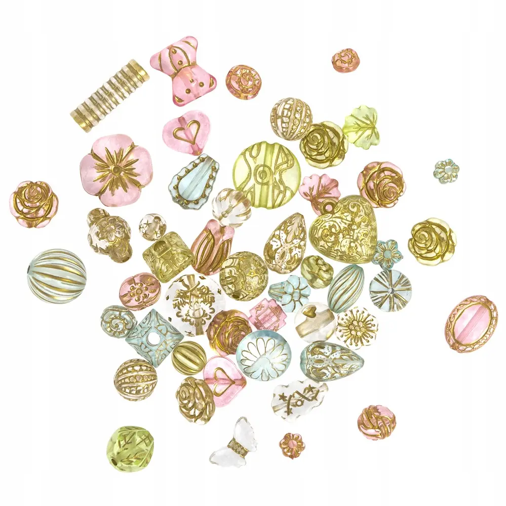 KORALIKI AKRYLOWE 40 G - VINTAGE JEWELS - Papiernicze i szkolne