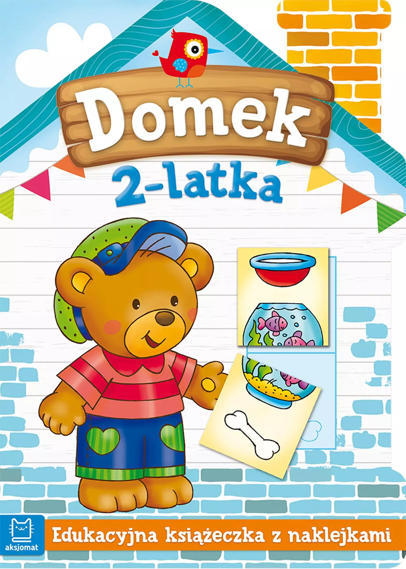 Domek 2-latka. Edukacyjna książeczka z naklejkami - Książki