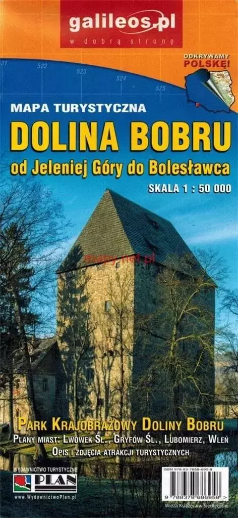 Dolina Bobru, mapa turystyczna 1:50 000 - Książki