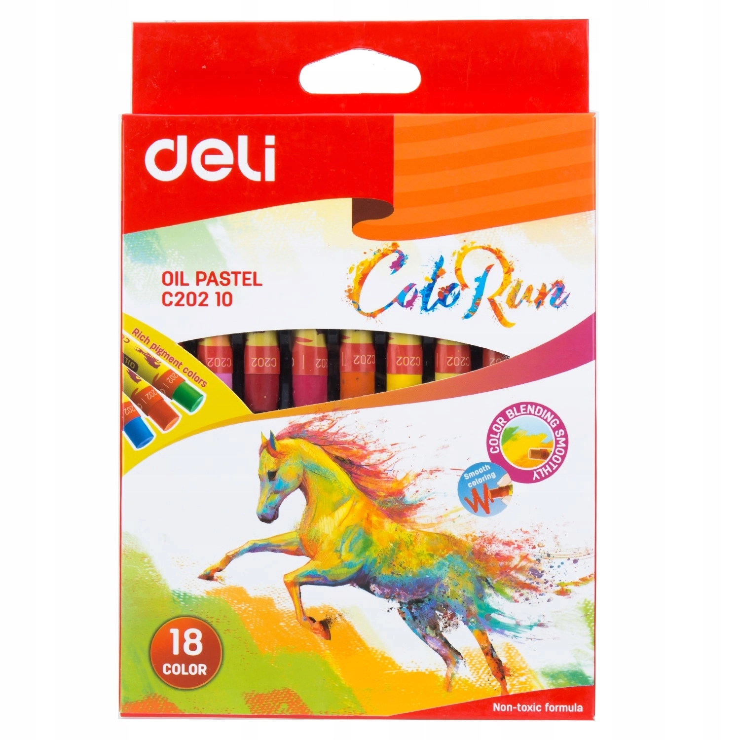 PASTELE OLEJNE DELI C20210 18 KOLORÓW - Papiernicze i szkolne