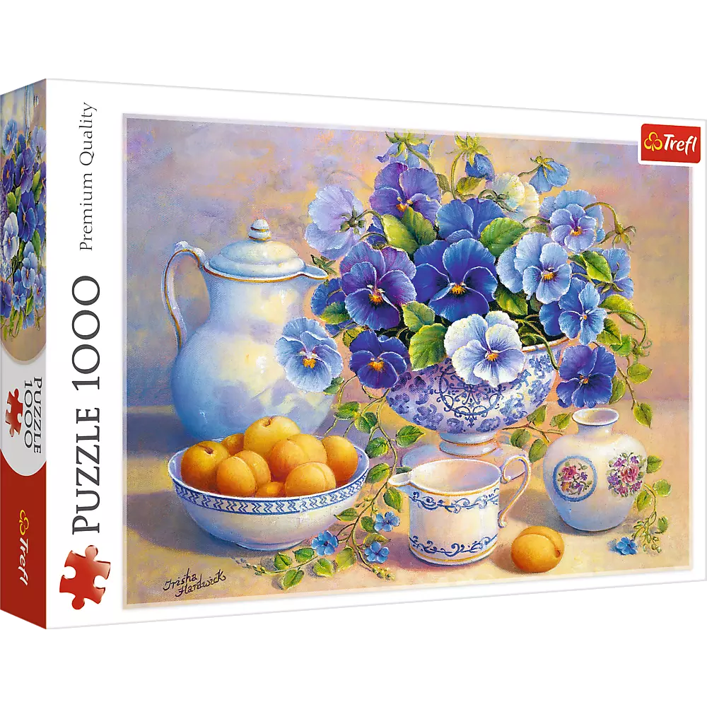 Puzzle 1000 elementów. Niebieski bukiet - Puzzle
