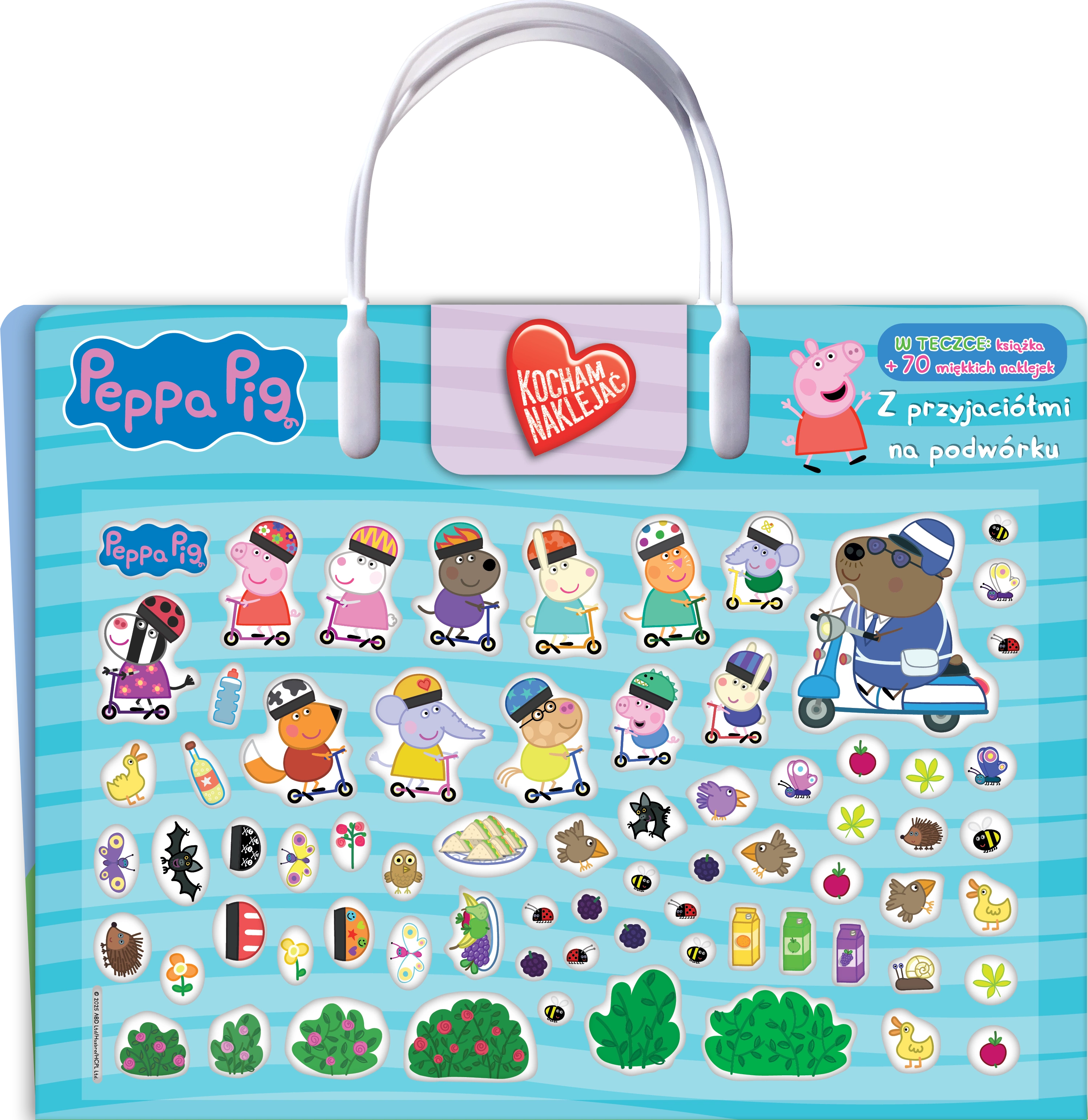 Peppa Pig. Kocham naklejać. Z przyjaciółmi na podwórku. Peppa Pig. Kocham naklejać. Z przyjaciółmi na podwórku - Książki