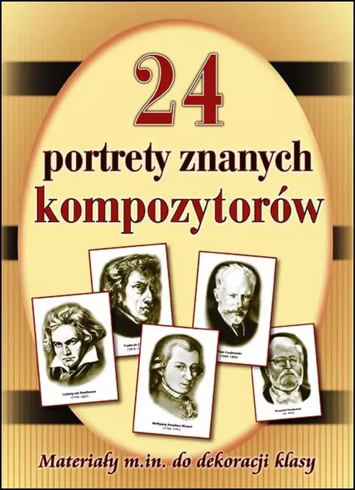 24 portrety najsłynniejszych kompozytorów - Książki