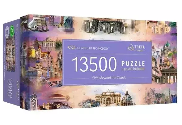Puzzle 13500 Cities Beyond the Clouds TREFL - Puzzle