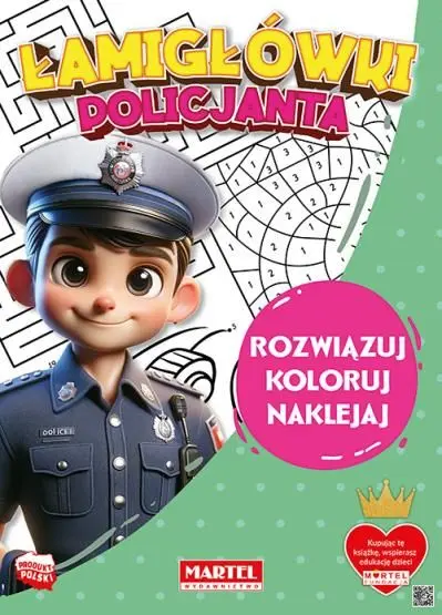Łamigłówki policjanta z naklejkami - Książki