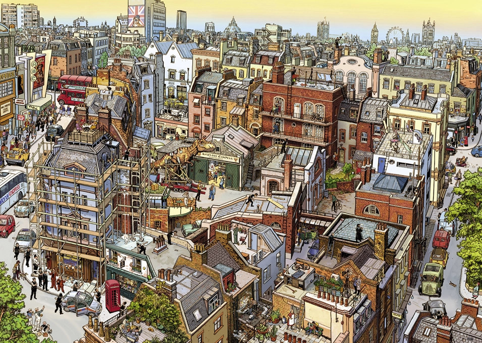 Puzzle Heye. 2000 elementów. Sherlock & Co - Puzzle