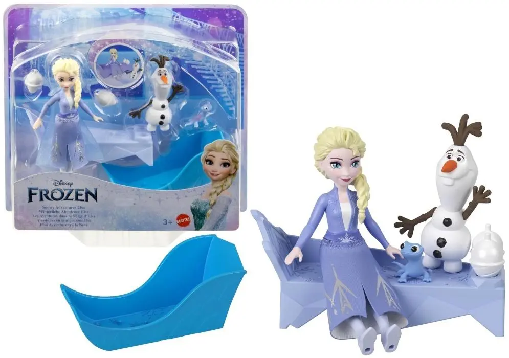 Figurki Disney Elsa i Olaf na sankach - Zabawki