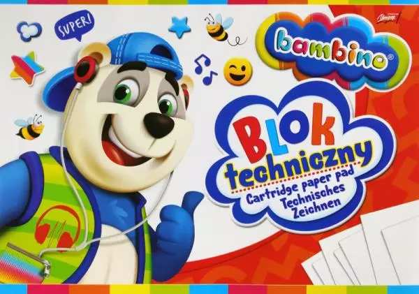 Blok techniczny A3 10k BAMBINO p10 - Papiernicze i szkolne