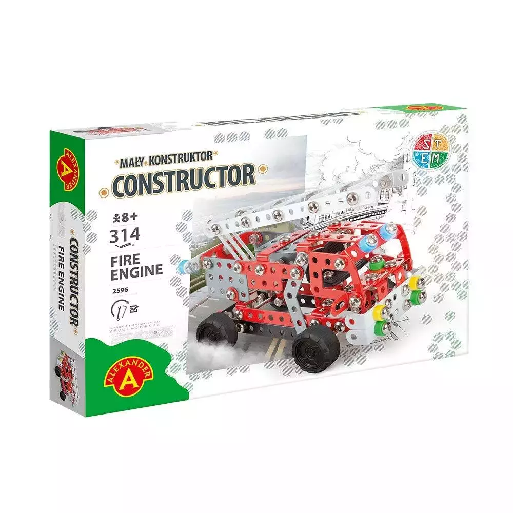 Mały Konstruktor - Fire Engine ALEX - Zabawki
