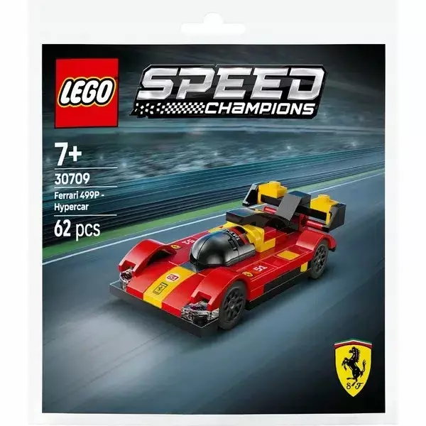 LEGO Speed Champions Ferrari 499P Super sportowy samochód 30709 - Zabawki