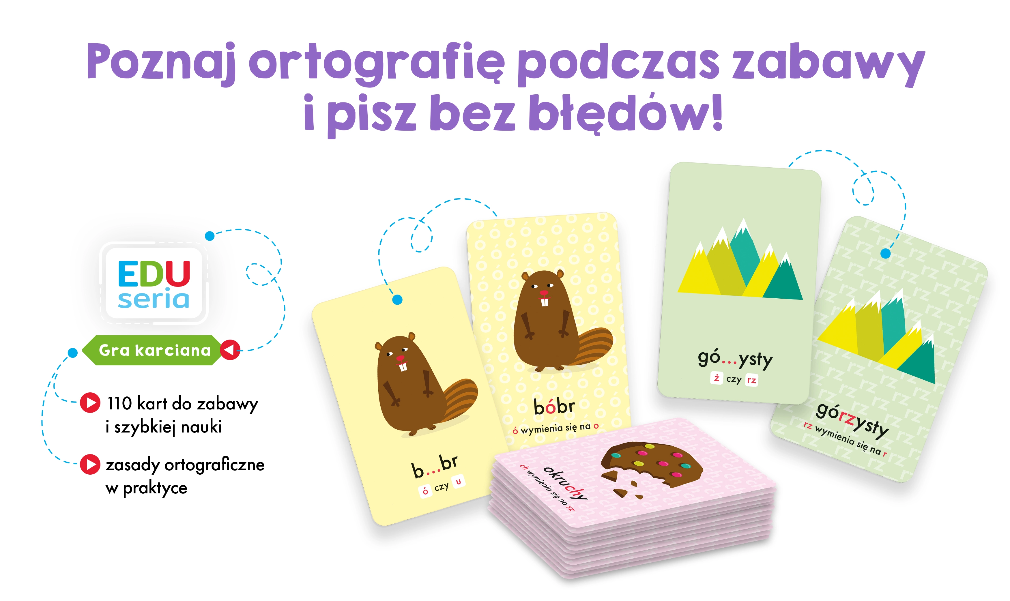 EDUseria. Ortografia. Gra karciana. Kapitan Nauka - Książki