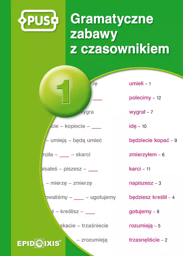 PUS Gramatyczne zabawy z czasownikiem - Książki