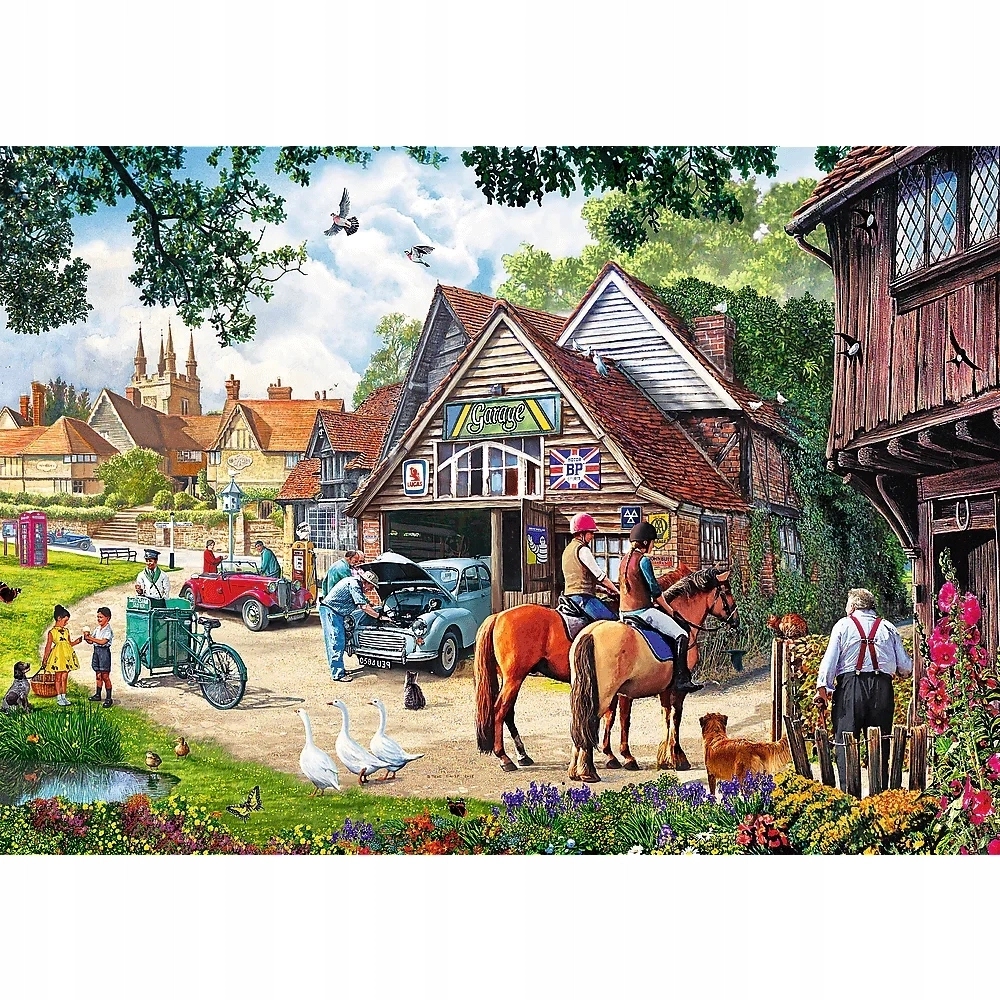Puzzle 2 x 500 elementów. Sielankowe życie - Puzzle