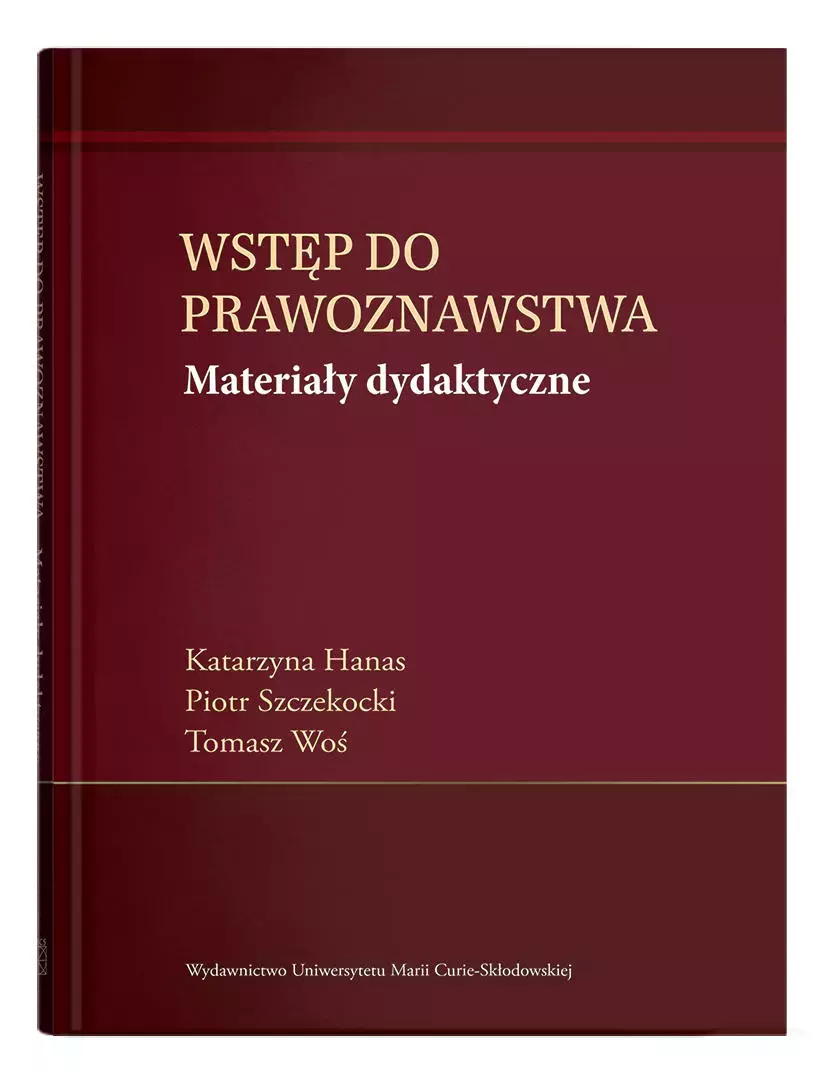 Wstęp do prawoznawstwa. Materiały dydaktyczne - Książki