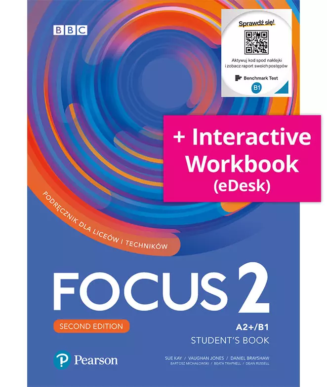 Focus 2. Second Edition. Język angielski. Student's Book + Online code + MyEnglishLab. Poziom A2/B1 - Książki