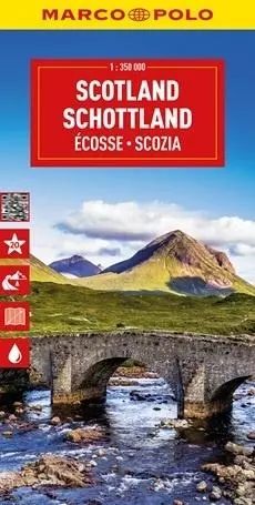 Mapa drogowa Szkocja 1:350 000 - Książki