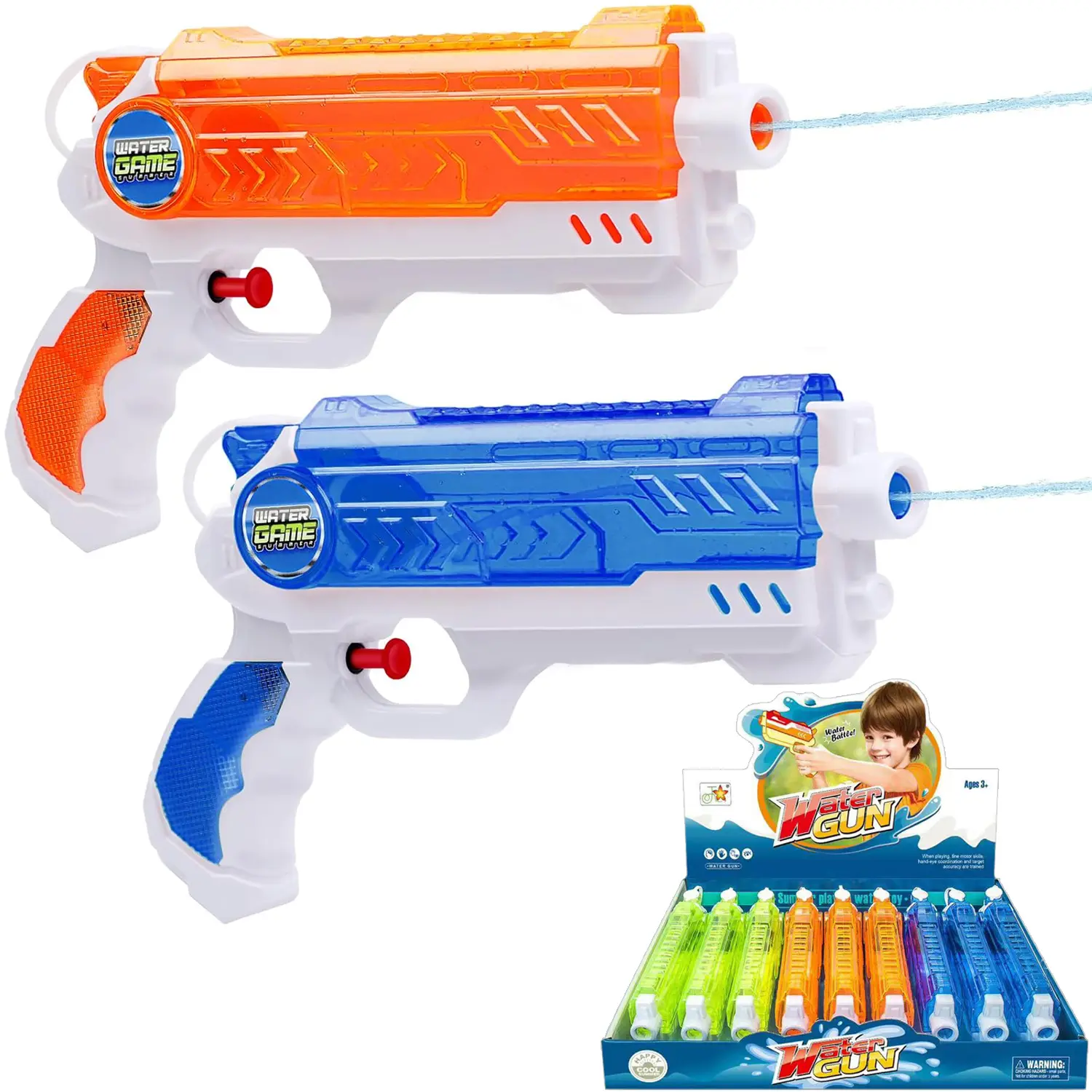 Pistolet na wodę 3 kolory - Zabawki
